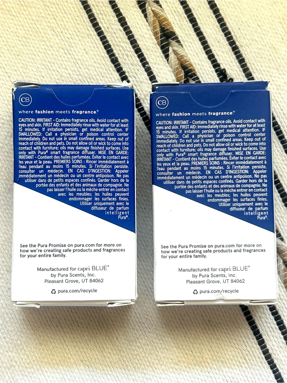 Capri Blue Volcano Pura Smart Scent Fragrance Refills 10ml Lot of 2 NIB - Picture 2 of 5